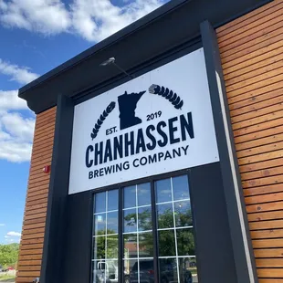 the front of the building