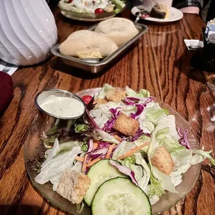 a plate of food on a table