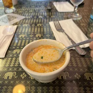 Tom kha soup comes with lunch special