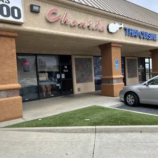 outside