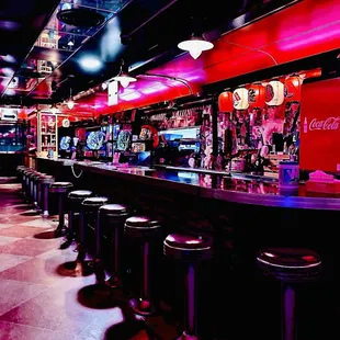 Modern, yet old skool cool Japanese diner. Blade runner style haha.