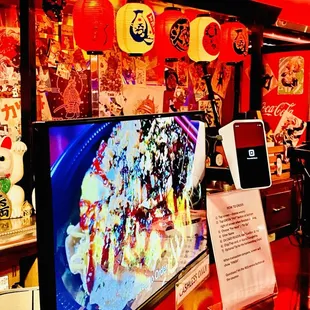 Walk up to the bar &amp; order yourself, on self order touchscreen monitor &amp; Kiosk.