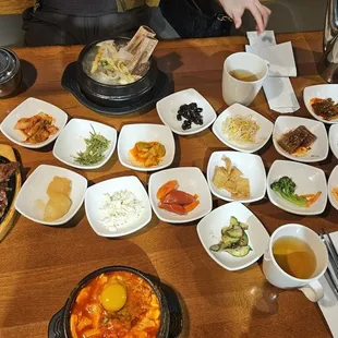 Banchan (small side dishes) - they are included with meals