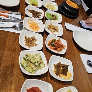 Yes, the 17 banchan was crazy...and delicious and refilled upon request.