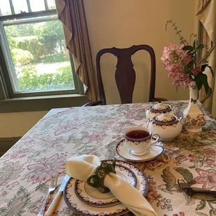 Cute place settings in the dining room