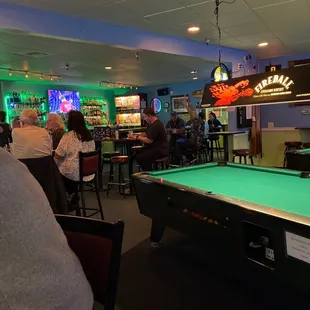 a pool table