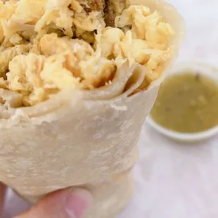 Chorizo breakfast Burrito