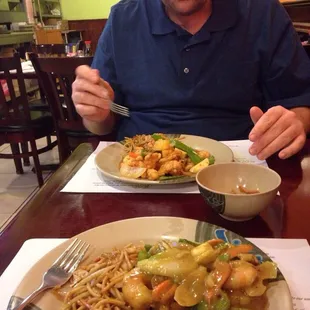 Curry for me, chicken for the hubby tonight