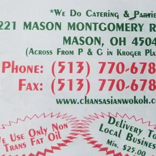 Contact info