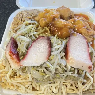 08/15/24- Combination No. 2 Pork Chow Mein Pork Fried Rice Sweet-n-Sour Pork $10.14