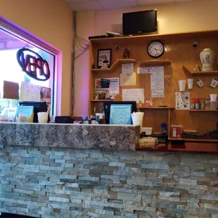 Take out order/pick up area