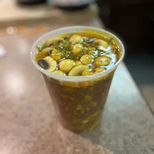 Hot &amp; Sour Soup, enough for 2 large servings or 4 smaller ones.