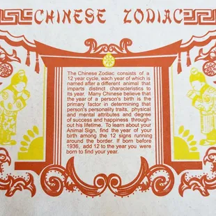 CHINESE ZODIAC