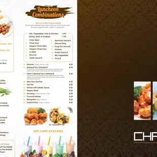 the menu