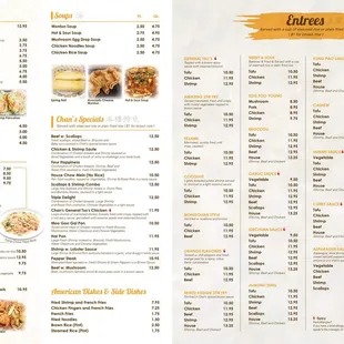 the menu