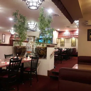 Relaxing dining area.