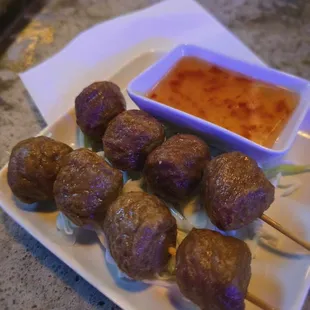 Meatball on a stick