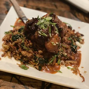 Oxtail with Cajun rice