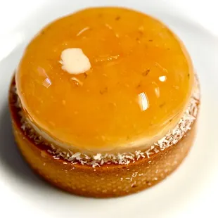 Coconut Passion fruit mango tart