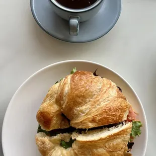 Salmon Croissant Sandwich
