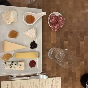 Cheese plate for tasting