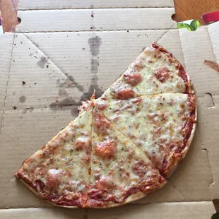 Very thin pizza