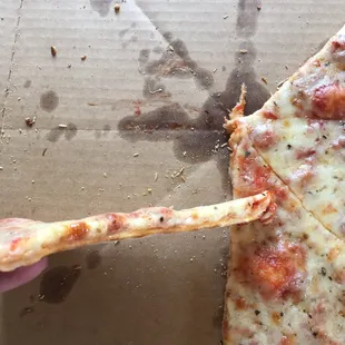 Very very thin pizza