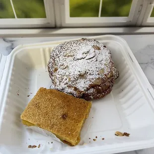 Lemon bar Almond Croissants