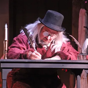 A Christmas Carol.  C. Conrad Cady plays Charles Dickens and Ebenezer Scrooge!
