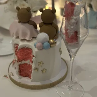 Gender reveal cake