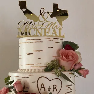 Cake, flowers, wedding