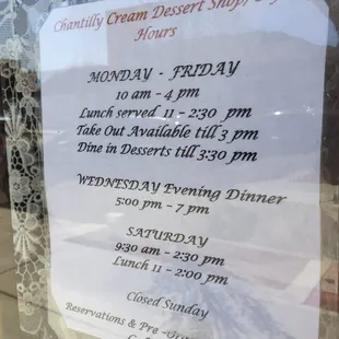 Store hours