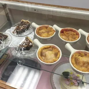 a variety of desserts