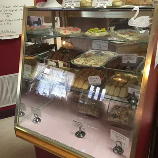 a display of pastries