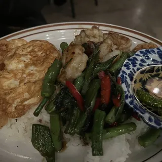 Gra Pow Lad Khao / Chili Holy Basil Over Rice