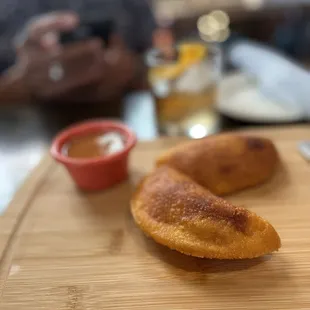 Chicken and beef empanadas! Yum