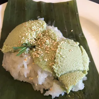 Sweet Rice with Thai Custard