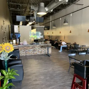 the dining area