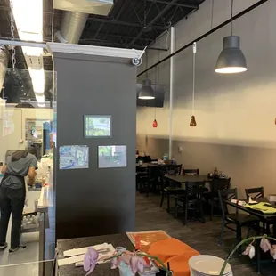 the interior of the restaurant