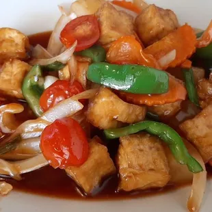 sweet and sour tofu
