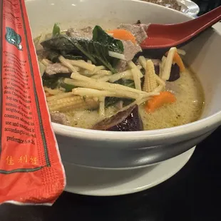 Green Curry Noodle Soup