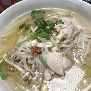 Rice noodle soup