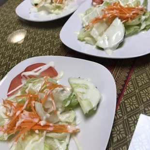 Complimentary salad