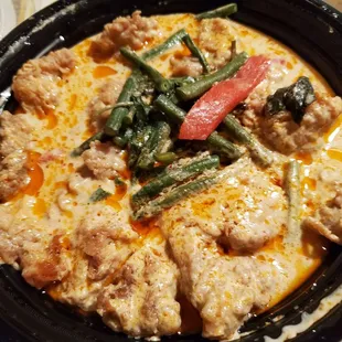 Panang curry with fish