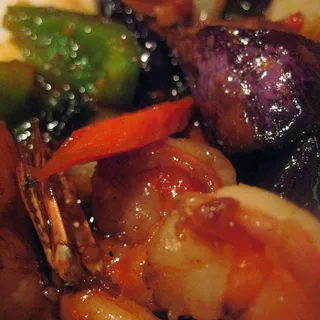 61. Spicy Eggplant with Prawns