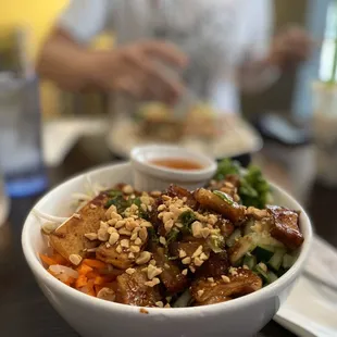 Vegetarian bun with jackfruit