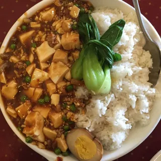 / Ma Po Tofu on Rice