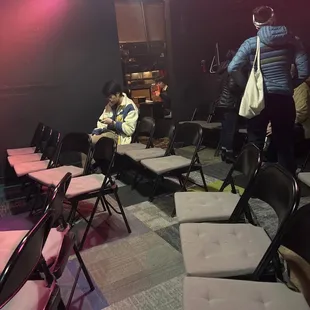 Seats for the comedy show
