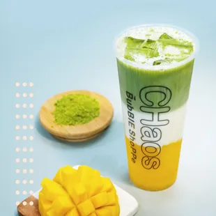Chaos Mango Matcha Milk