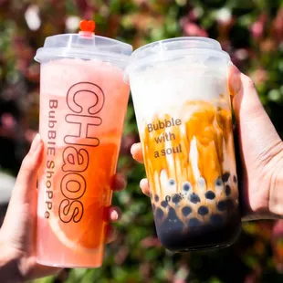 Chaos Grapefruit Shatter + Brown Sugar Bubble w/Oat Milk